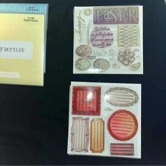 LOT of 8 Rare/Retired Used Close to My Heart Acrylic Stamp Sets - Picture 4 of 5